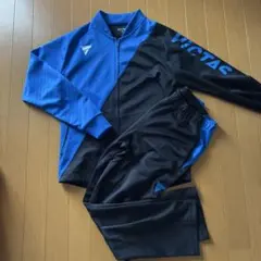 VICTAS ジャージセット 上Mサイズ 下Sサイズ青/黒