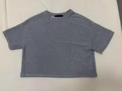 ソフィット　シルバーラメ クルーネック Tシャツ グレーのサムネイル