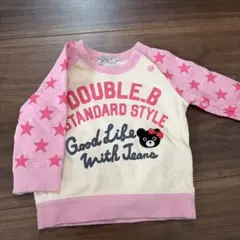 DOUBLE.B 星柄トレーナー