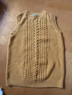 M〜Sサイズくらいまで縮んでしまったベスト　UNIQLO ケーブル編み ニット