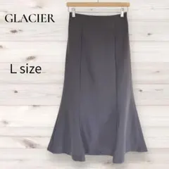 GLACIERグラシア　レディーススカートロング丈マーメイドフレア　グレー系Ｌ