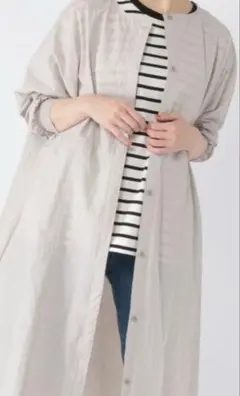 新品未使用スタジオクリップポケッタブルロングアウタースプリングコートレインコート