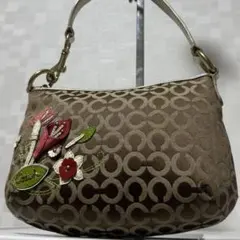 希少✨Coach Butterfly Floral Straw Bag Y2K - メルカリ