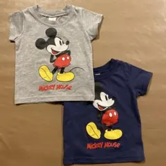 Mickey Mouse Tシャツ 2枚セット 80cm
