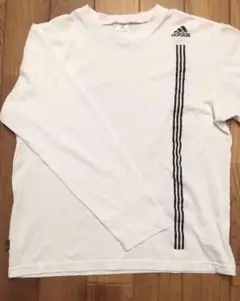 新品未使用 アディダス ショップスタッフ支給 ロングTシャツ 白 adidas