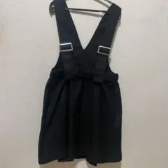 ブラック ジャンバースカート 150cm