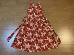 【匿名配送】　花柄フレアワンピース 日本製