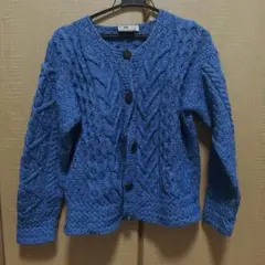 CARRAIG DONN メリノウール カーディガン L ブルー