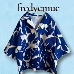 fredy emue 総柄 開襟 半袖ブラウス 38のサムネイル