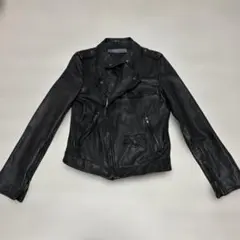 ZARA BASIC レディース　Sサイズ　　本革ライダースジャケット