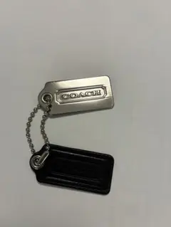 美品 COACH コーチ チャーム キーホルダー 2個セット レザー メタル