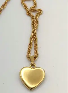 ■美品 MARIO VALENTINO ハート ネックレス ゴールド系