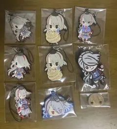 刀剣乱舞 今剣 ラバーストラップ ピンバッジ 9点セット