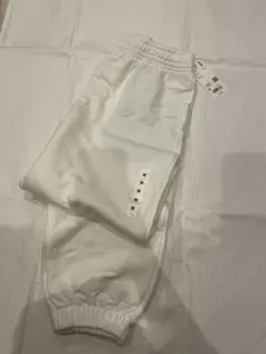 ユニクロ　ホワイト スウェットパンツ Mサイズ