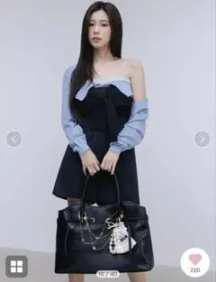 【snidel】Sustainableメタルプレートカーディガン