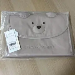 ジェラートピケ ベア母子手帳ケース L ピンクベージュ PWGG219368