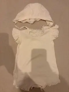 monbebe Summer frill waffle suit モンベベ　半袖