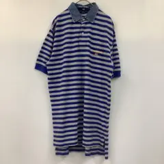 POLO SPORT ポロスポーツ 半袖 ポロシャツ ボーダー 90s 襟デニム