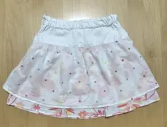 べべ　BeBe 美品　ドット花柄スカート 120㎝