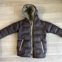 B*WING by BEANS グレー ダウンコート 130