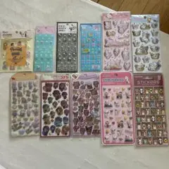 ズートピア コットンパフィーシール、サンリオ コナン うるちゅるシールなど11点