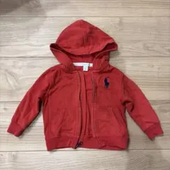ラルフローレン ベビー パーカー 18M (80〜90cm) レッド ポニー