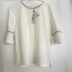 新品【INDEX】Mサイズ/フレアスリーブバイカラートップス 接触冷感のサムネイル
