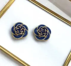 水引アクセサリーピアス・イヤリング　花　カメリア　結婚式　卒業式　成人式　七五三