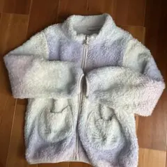 キッズ フリースジャケット グラデーション 猫ポケット