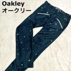 Oakley オークリー パンツ ブラック 総柄　ゴルフ