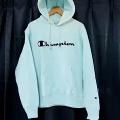 Champion ミントグリーン フード付きパーカー