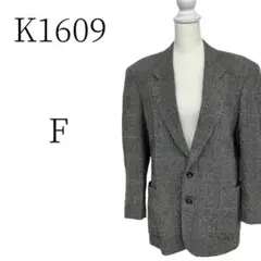 K1609 グレー テーラードジャケット オフィス F