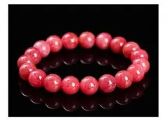 丸玉 ブレスレット 赤 インカローズ 10mm ロードクロサイト パワーストーン