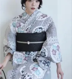 utatane 高級変わり織 浴衣3点セット 藍色に古典乱菊】 - メルカリ