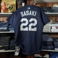 【当時物】　新品タグ付き　大魔神　佐々木主浩　ユニフォーム　マリナーズ　USA製 MLB MARINERS SASAKI 22番 ユニフォーム Mサイズ メジャー - メルカリ