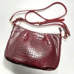 ファルチニューヨーク クロコダイル センター 2way ハンド/ショルダーバッグ