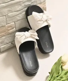 Honeys リボンフラットサンダル