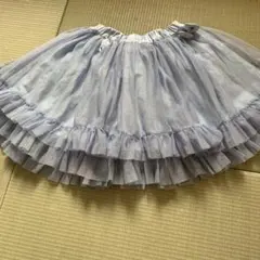 Bebe 水色 フリルスカート 130サイズ
