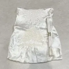 礼装用 白 正絹 帯揚げ 帯締め 留袖用 結婚式