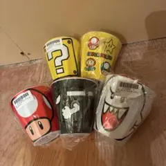 スーパーマリオ　メラミンカップ　5個セット