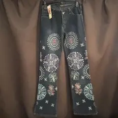 Shanit シャニット / 花柄刺繍 デニムパンツ