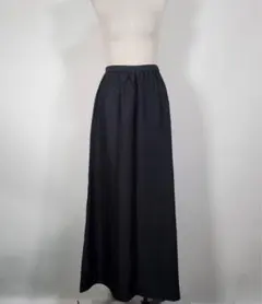 Simonne 西蒙奴 長裙 黑色 素面 鬆緊腰 傘狀 M