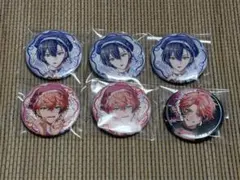 にじさんじ　ぎゃうるふ　缶バッジ　赤城ウェン　小柳ロウ　6点セット