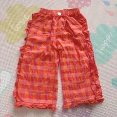 futafuta フタフタ サイドフリルチェックパンツ 80サイズ⭐︎