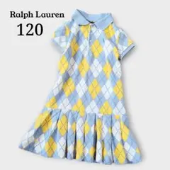POLO Ralph Lauren ワンピース 120 アーガイル プリーツ