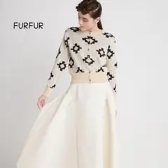 @【F】FURFUR アメリカンキルト柄 長袖 カーディガンのサムネイル
