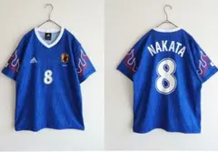 中田英寿　希少　アディダス サッカー 日本代表 炎　復刻　ユニフォーム 　8番