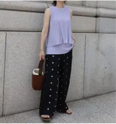 人気 マチャット machatt ボリュームスリーブオールインワン ブラック