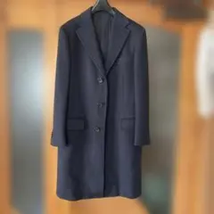 値下げ　Sartoria solitoダークネイビー チェスターコート 値下げ Sartoria solitoダークネイビー チェスターコート - メルカリ
