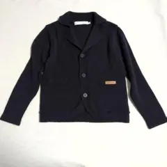 タルティーヌエショコラ　ニットカーディガン　男の子　ネイビー　紺　120